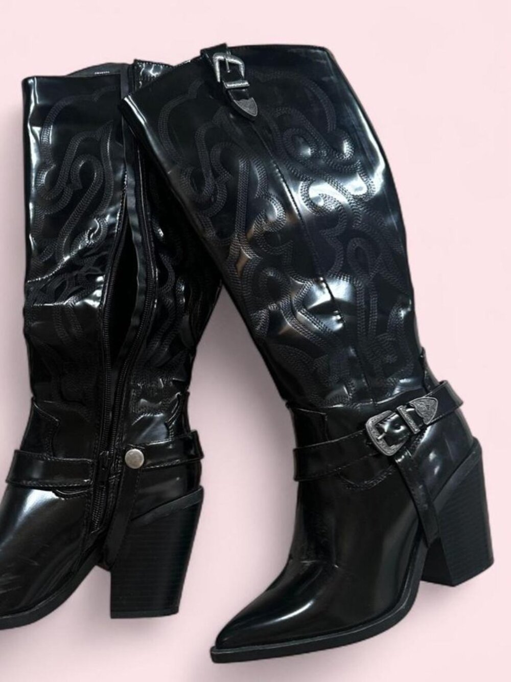 JustFab Women's Black Boots
